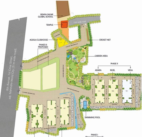 Master Plan of DRA Pristine Pavilion 3 in Mahindra World City, Chennai - Image 179780