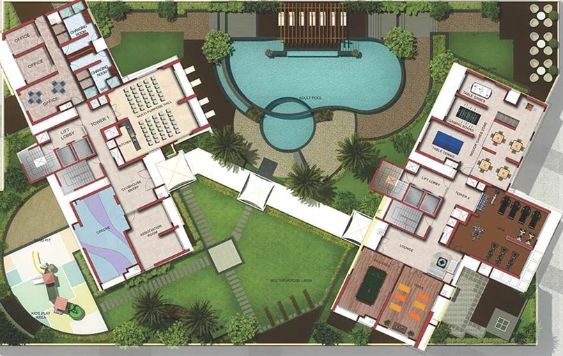 Master Plan of Voora Oceans 27 in Tondiarpet, Chennai - Image 179844
