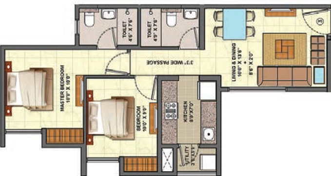 2 BHK Flat in Lodha Casa Marvella in Dombivli, Thane - Image 815792