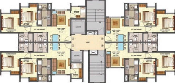 Floor Plan of Lodha Casa Marvella in Dombivli, Thane - Image 168462