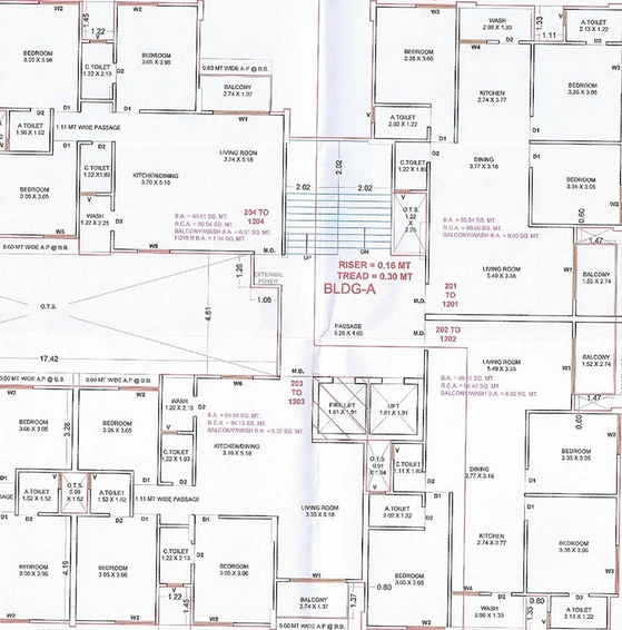Floor Plan of Swarna Sopan in Palanpur, Surat - Image 179957