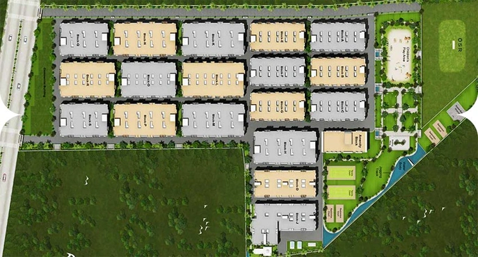 Master Plan of Voora Vidyasagar Oswal Gardens in Korukkupet, Chennai - Image 180096