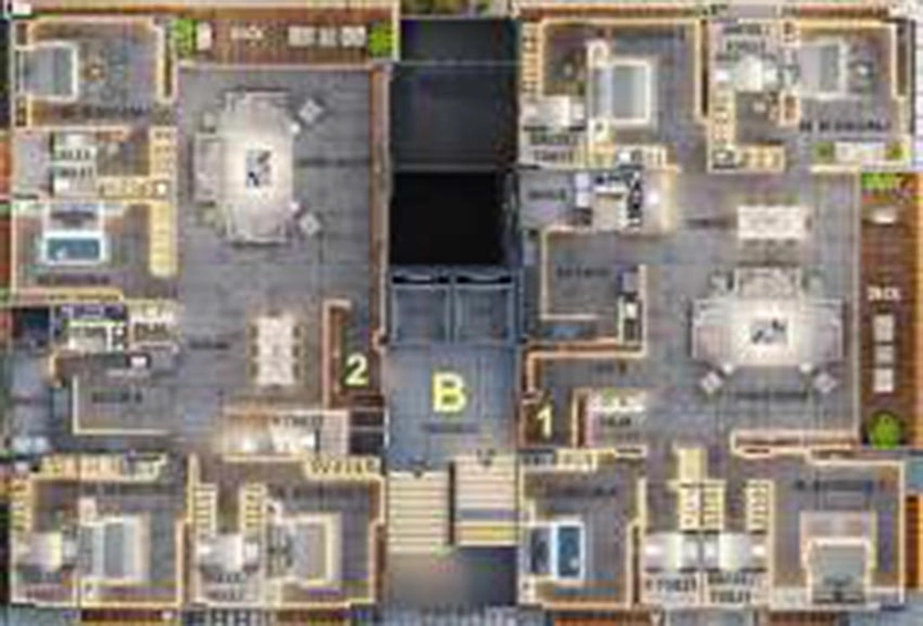 Floor Plan of Shree Jalaganesh The Exclusive in Vesu, Surat - Image 180158