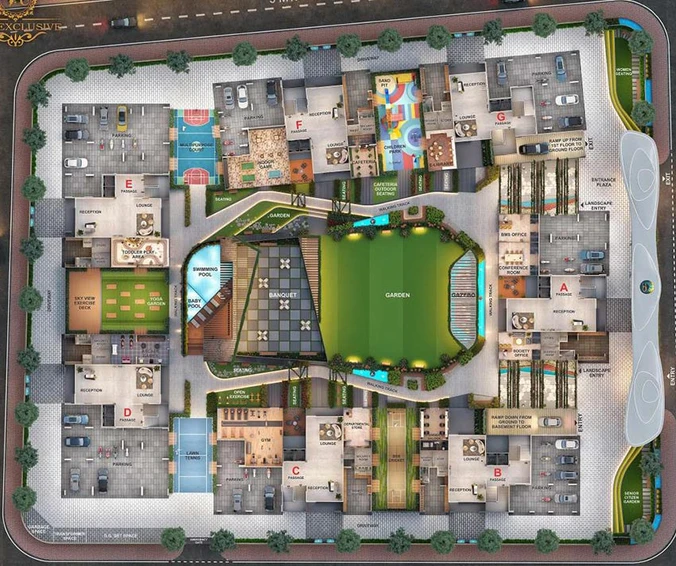 Master Plan of Shree Jalaganesh The Exclusive in Vesu, Surat - Image 180159