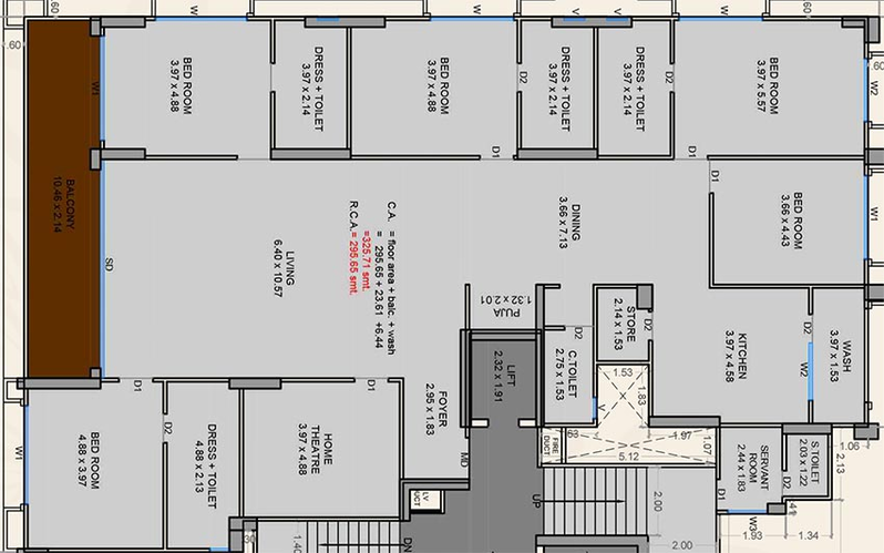 5 BHK Flat in Happy The Impressia in Rander, Surat - Image 819803