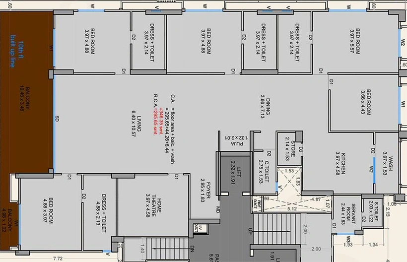 5 BHK Flat in Happy The Impressia in Rander, Surat - Image 819804