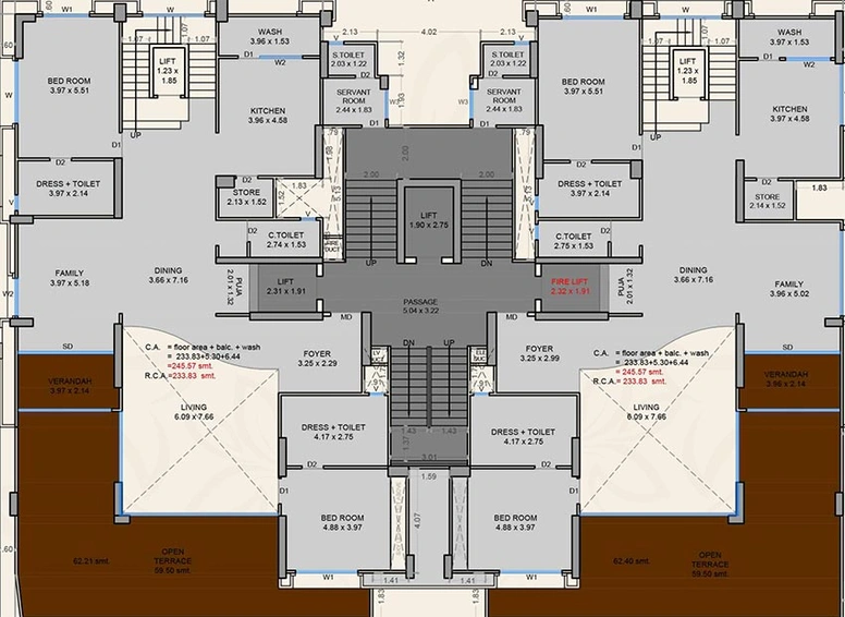 5 BHK Flat in Happy The Impressia in Rander, Surat - Image 819807