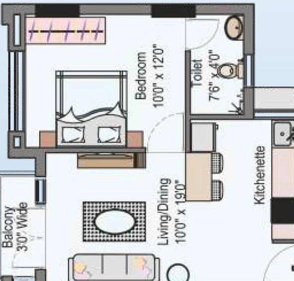 1 BHK Flat in Lake Dugar in Ambattur, Chennai - Image 819840