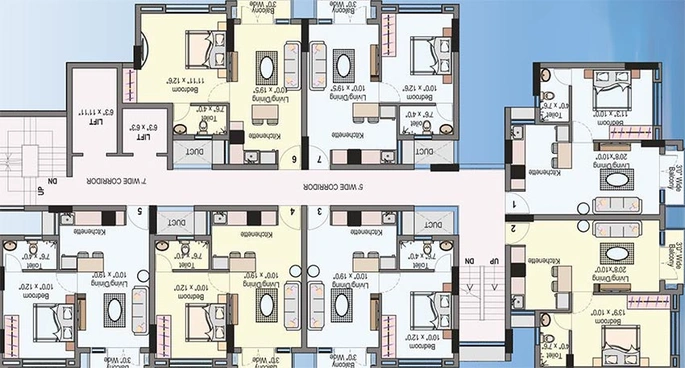 Floor Plan of Lake Dugar in Ambattur, Chennai - Image 180300