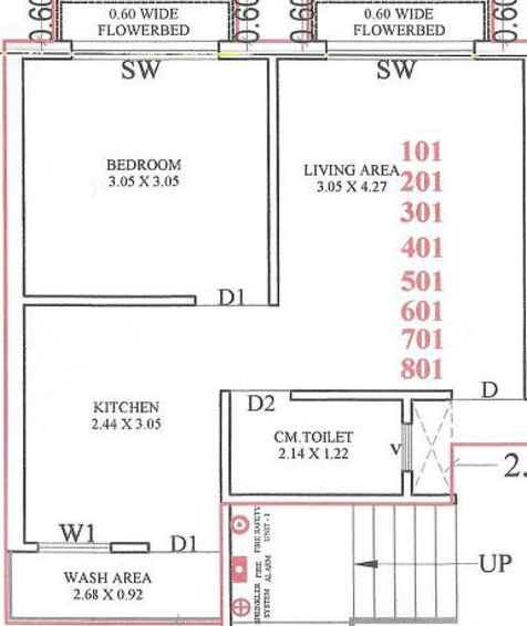 1 BHK Flat in Sarjan Tower in Singanpor, Surat - Image 819856