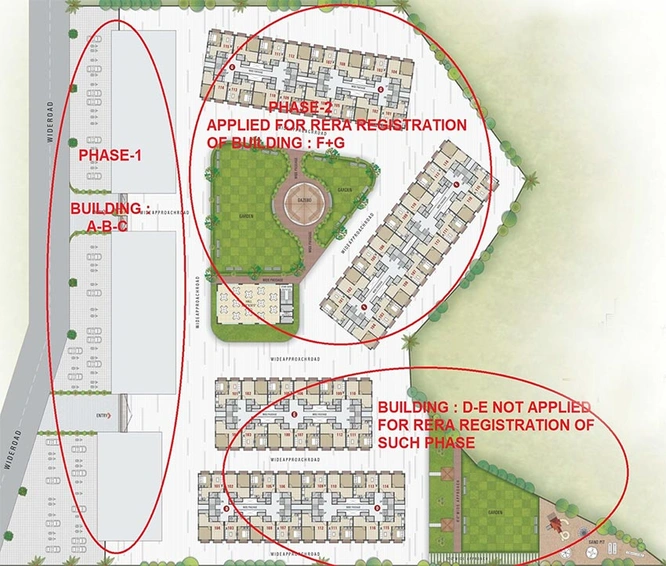 Master Plan of Sarjan Tower in Singanpor, Surat - Image 180346
