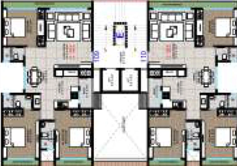 Floor Plan of Siddharth Homes The Majestic in Althan, Surat - Image 180356
