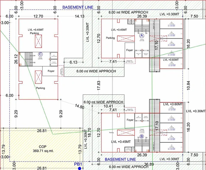 Master Plan of Prangan The Manor Heights in Bhimrad, Surat - Image 180376
