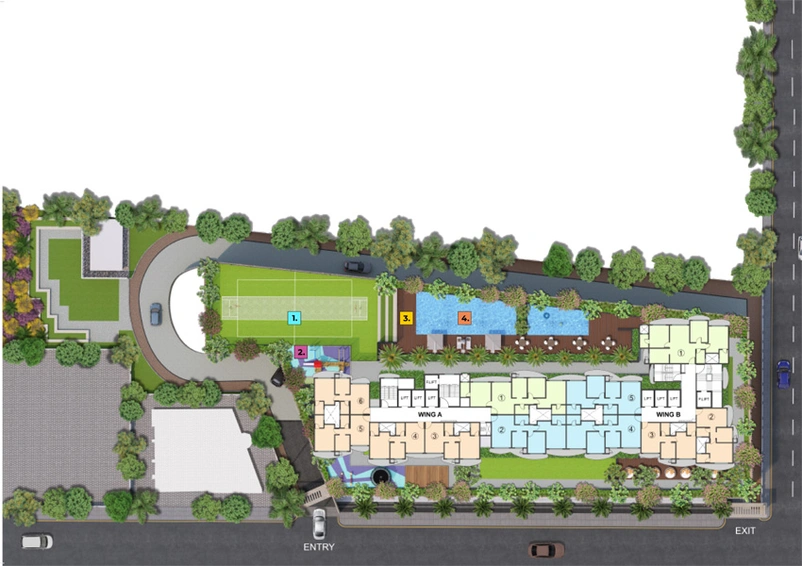 Master Plan of SK Imperial Garden in Mira Road East, Thane - Image 115245