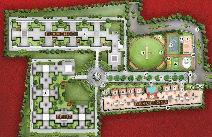 Master Plan of XS Real Barcelona in Siruseri, Chennai - Image 180658