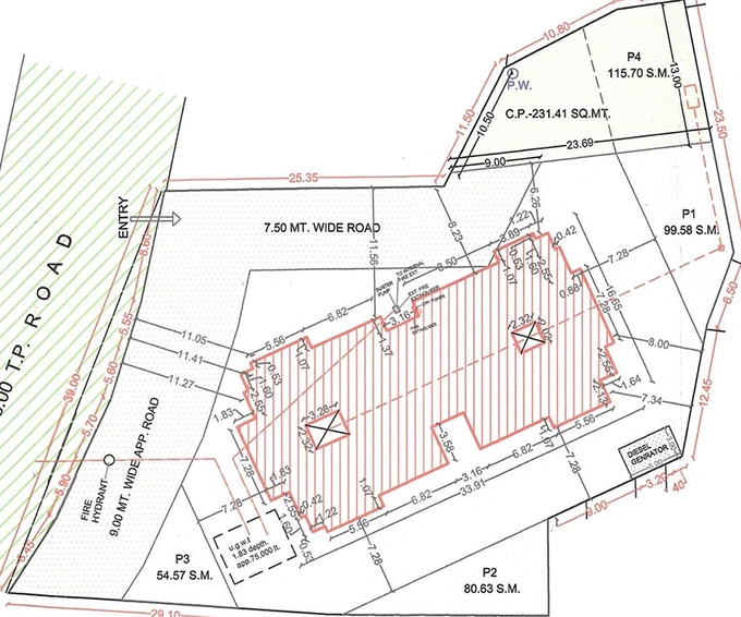Master Plan of Bipinbhai L Gadhiya Shree Kunj in Bhatha, Surat - Image 180665