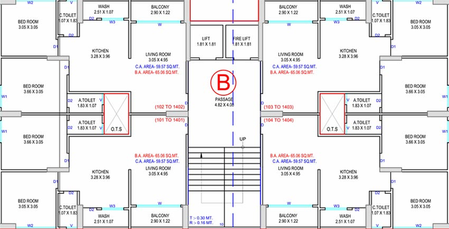 Floor Plan of Amar Shree Laxmi Pooja Heights in Mota Varachha, Surat - Image 180671