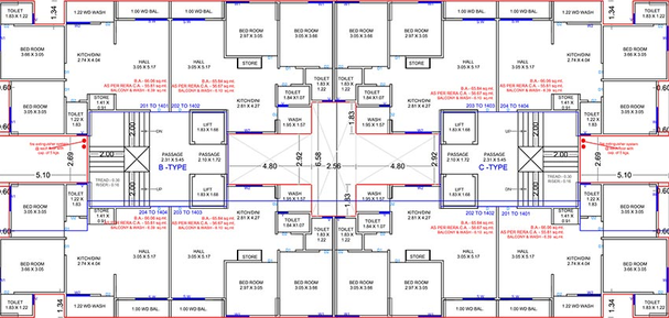 Floor Plan of DM Vastu Elesta in Kamrej, Surat - Image 180897