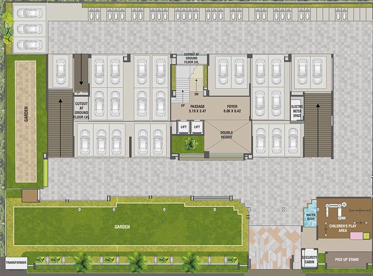 Master Plan of Vedant Heights in Vesu, Surat - Image 180939