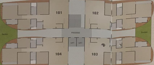Floor Plan of Vikas Gatha in Kamrej, Surat - Image 180985