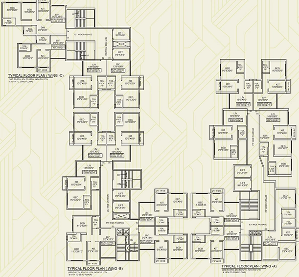 Floor Plan of Radheya Sai Enclave Phase 2 in Naigaon East, Palghar - Image 181037