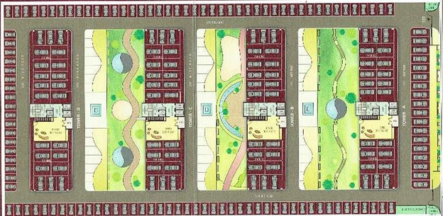 Master Plan of Union Residency in Piplod, Surat - Image 181084