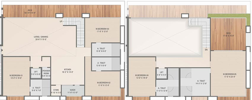 5 BHK Flat in Hare Krishna Vedant Bellavista in Pal, Surat - Image 820100