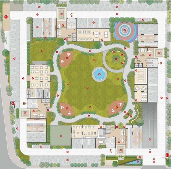 Master Plan of Hare Krishna Vedant Bellavista in Pal, Surat - Image 181167