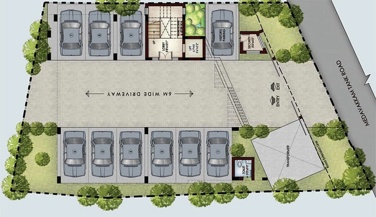 Master Plan of Sreerosh KGV Astrea in Kilpauk, Chennai - Image 181209