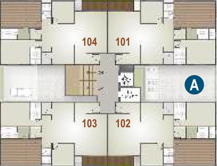 Floor Plan of Western Veerbhadra Heights Rundh in Magdalla, Surat - Image 181200