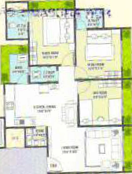 3 BHK Flat in Anupam Venezia in Punagam, Surat - Image 820122