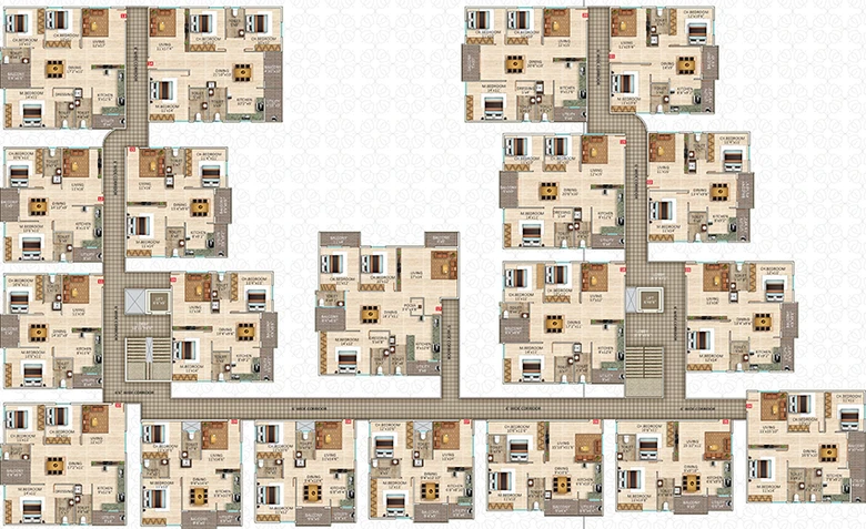 Floor Plan of Sree Adithya Lotus Park in Krishnarajapuram, Bangalore - Image 181282