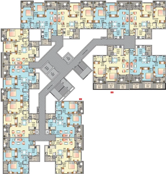 Floor Plan of Mittal Sun Crest in Dhayari, Pune - Image 115273