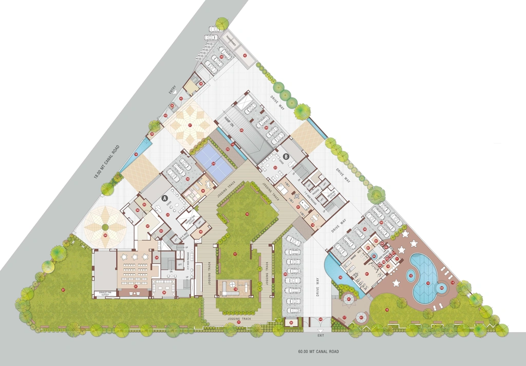 Master Plan of Vanita Vijay Signature in Vesu, Surat - Image 374487