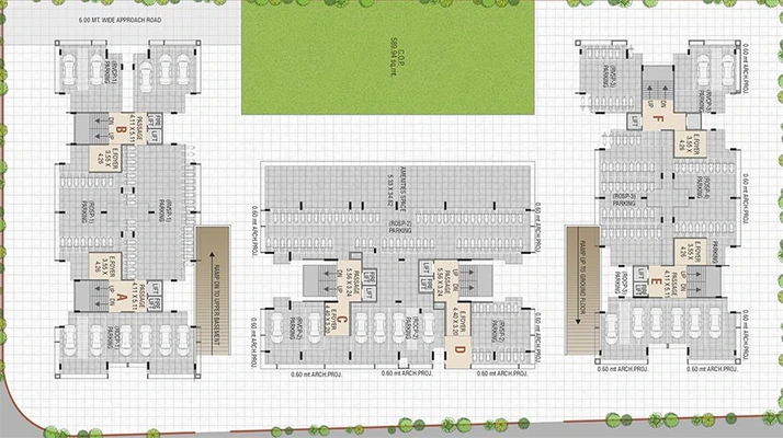 Master Plan of Vrajbhumi Residency in Althan, Surat - Image 181410