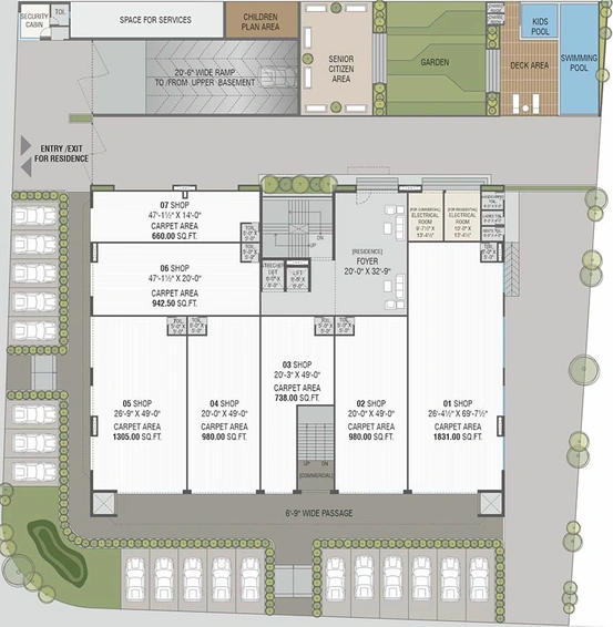 Master Plan of Adyah 401 Aarna in Manjalpur, Vadodara - Image 181477