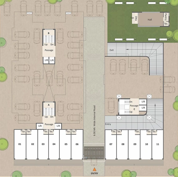 Master Plan of Aadhya Aangan in Bhayli Road, Vadodara - Image 181487
