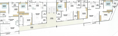 Floor Plan of Omkar Aalayam Residency in Bhayli Road, Vadodara - Image 181559