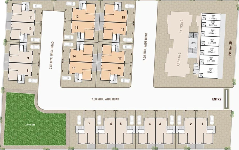 Master Plan of Aangan Palm in Waghodia Road, Vadodara - Image 181567