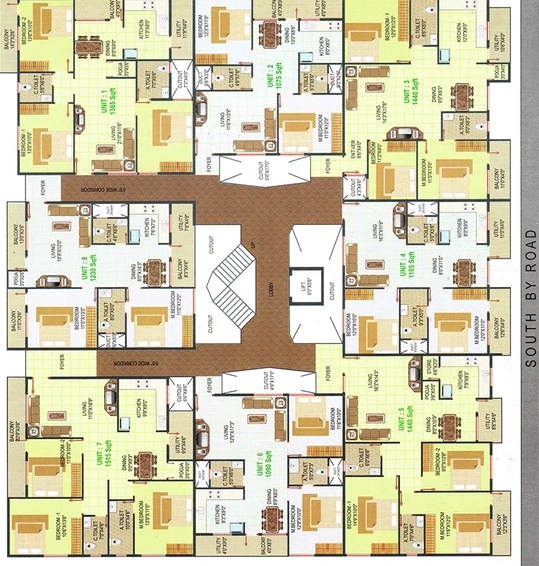 Floor Plan of Devagiri Greens in Akshayanagar, Bangalore - Image 181581