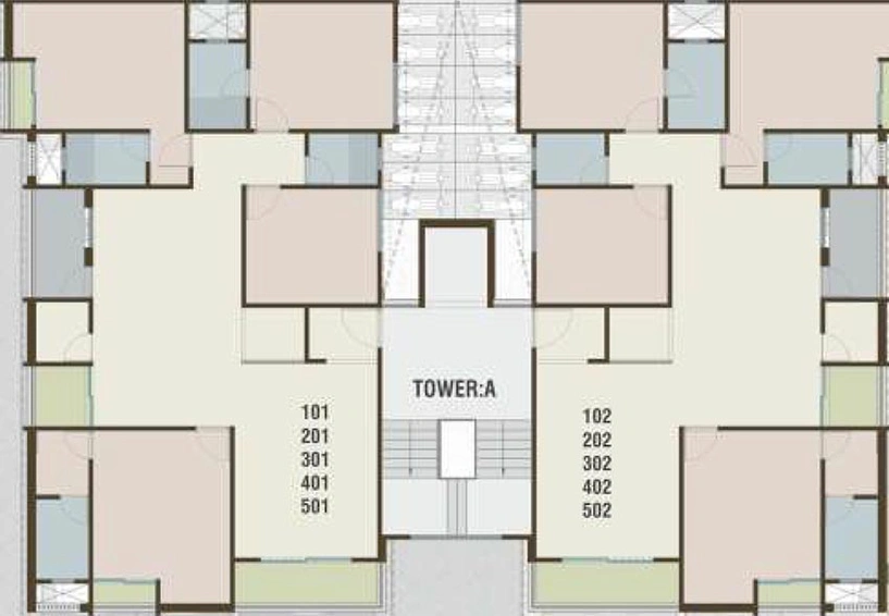 Floor Plan of Vaishnavi Aarya Bliss in Harni, Vadodara - Image 181638