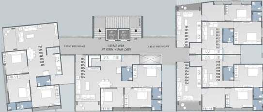 Floor Plan of Shreenath Aashray Elegance in Bhayli Road, Vadodara - Image 181687