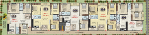 Floor Plan of Laavnya Nandakam Residency in Channasandra, Bangalore - Image 181708