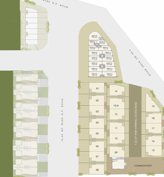 Master Plan of Aatmiya Galaxy Resicom 1 in Makarpura, Vadodara - Image 181737