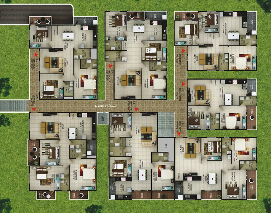 Floor Plan of Sai Kalyan Pardus in Hebbal, Bangalore - Image 181757