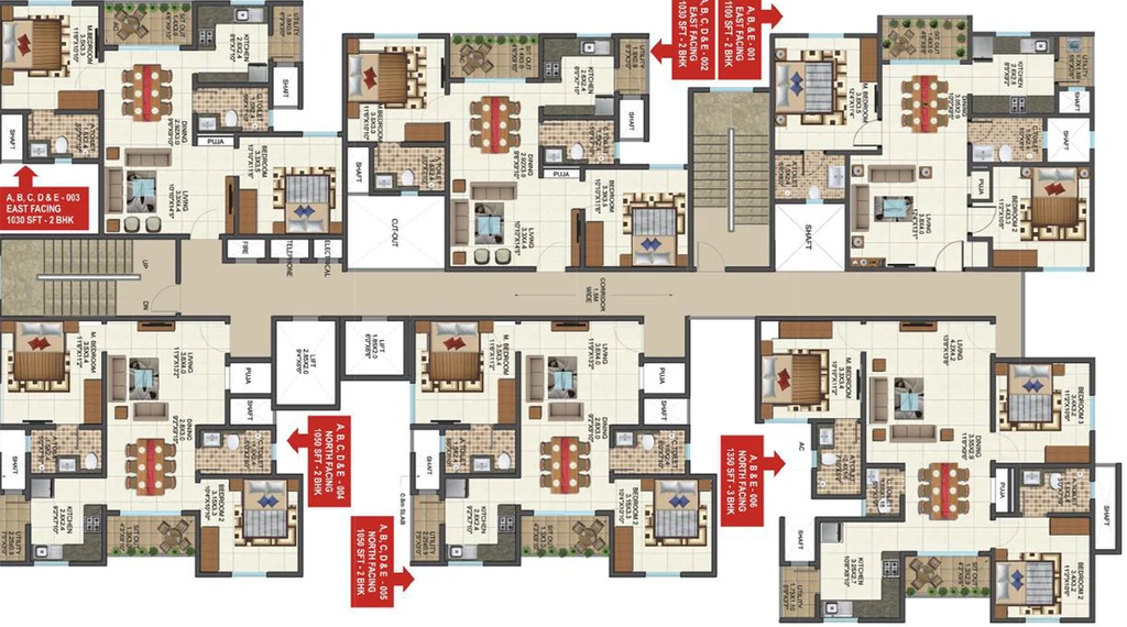 Floor Plan of Sai Kalyan Ultima in Thanisandra, Bangalore - Image 181773