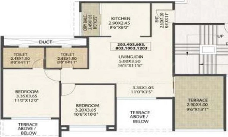 2 BHK Flat in Kolte Patil Western Avenue in Wakad, Pune - Image 820326