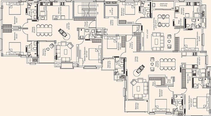 Floor Plan of Appaswamy Haridra in Mylapore, Chennai - Image 181907