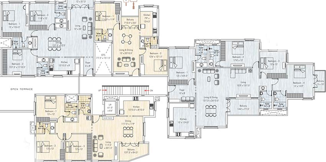Floor Plan of Appaswamy Mandarina in Kotturpuram, Chennai - Image 181913