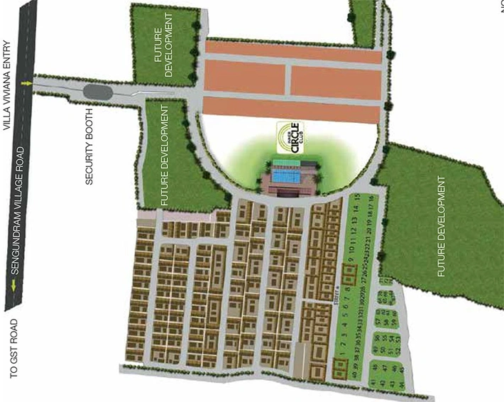 Master Plan of Arihant Villa Viviana in Maraimalai Nagar, Chennai - Image 181946